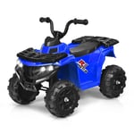 6V Electric Ride on Car Battery Powered Quad Bike ATV Vehicle Toy W/ Headlight