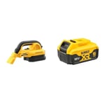 DEWALT DCV517N-XJ XR Handheld Vacuum, 18 V, Black/Yellow Battery