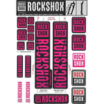 ROCKSHOX Suspension Avant Rechange Decal Kit 30 / 32Mm Magenta My18 Sid/Reba/Apocalypse (Pré-2018) / Sektor/Recon / Xc32 / 30G / 30S / Xc30 Service Et Pièce Unisex-Adult, Noir