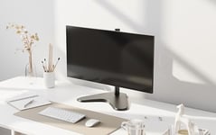 Mount-It! Free Standing Monitor Stand for Desktops | Single Monitor Mount | VESA 75 100 Compatible Displays | Height Adjustable Tilt Swivel Rotating | Fits 21.5 23 24 27 28 29 32 Inch Screens