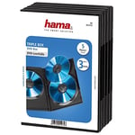 Hama Boîtier standard (pour 3 DVD, convient également aux CD et disques Blu-ray, avec film pour l'insertion de la jaquette, lot de 5) Noir