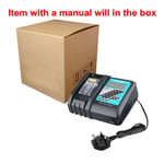 For Makita DC18RF Digital Display 14.4V-18V Li-Ion Battery Rapid Fast Charger UK