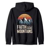 Faith Can Move Mountains Matthew 17:20 KJV Bible Verse Zip Hoodie