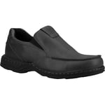 Hush Puppies Mens Ronnie Leather Loafers (Black) - Size UK 7