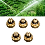 neufu 5pcs 0.3mm laiton pulvérisation buse arrosage brumisateur refroidissement jardin