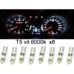 T5 Led 8-pack vit 1210smd W2x4.6d W2.1.x4.9d W1.2W W2.3W Vit