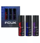 FCUK One Of Each Body Spray Trio Mens Christmas Gift Set