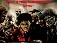 A4 MICHAEL JACKSON THRILLER EDIBLE ICING PARTY / BIRTHDAY CAKE TOPPER