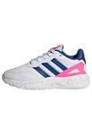 adidas Nebzed Lifestyle Lace Running Shoes Chaussures de Course, FTWR White/Team Royal Blue/Lucid Pink, 38 EU