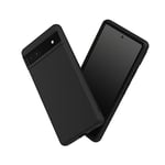 RhinoShield Coque Compatible avec [Pixel 6a] | SolidSuit - Coque Fine avec Technologie d'absorption des Chocs et Finition Premium Matte - Noir Classic