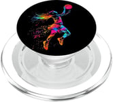 Basketball Girl Dunk Kids Youth Player Teenage Girl Women PopSockets PopGrip for MagSafe