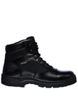 Skechers Wascana Waterproof Work Lace Up Boots - Black, Black, Size 8, Men