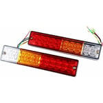 2pcs led Lampe Feux de Recul Arrière Indicateur 20 led 12V 24V à Haute Luminance pour Voitures (Edition : 12V)