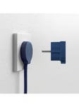 norm Schuko plug, matte blue