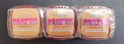 3x L'oreal Matte  Morphose Foundation - Amber 310 : 20ml