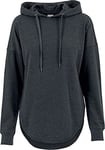 Urban Classics Women's Oversized Terry Hoodie Sports, Grey (Charcoal 91), L