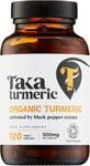 Taka Turmeric Capsules, Organic Turmeric with Organic Black Pepper Extract (1 B