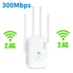 1200Mbps Trådlös WiFi Repeater WIFI Range Extender WiFi Signal Booster 5G 2.4G Dual-band Nätverksförstärkare WiFi Router 2.4G 300Mbps White EU Plug