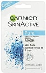 UK Garnier Pure Active Self Heating Clay Mask For Oily Skin 2 X 6 Ml Uk