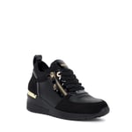 Dune London Womens Ladies Eilisia - Wedge Trainers - Black - Size UK 6