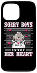 Coque pour iPhone 13 Pro Max Shih Tzu Dog Valentines Day I Stole Her Heart Valentine