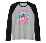 I Pee In Pools - Funny Dog - Swimming Pool Jokes Raglan Baseball Tee