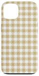 Coque pour iPhone 13 Nappe simple beige à motif sans couture