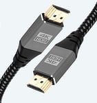4K HDMI Cable 6M HDMI Lead - Ultra High-Speed 18Gbps HDMI 2.0b Cord 4K@60Hz Support Fire TV, Ethernet, Audio Return, Video UHD 2160p, HD 1080p, 3D for Xbox PlayStation PS3 PS4 PC Projector - IBRA
