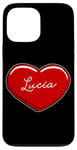 iPhone 13 Pro Max Hand Drawn Heart Lucia - First Name Hearts I Love Lucia Case