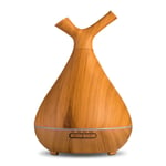 ZPL Diffuser Humidifier Wood Grain 400 Ml Air Purification Diffuse Intelligent Aroma Diffuser Large Capacity for Home Use,Yellow