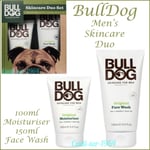 Bull Dog Skincare Duo Set Men's Skincare Gift Set Moisturiser & Facewash NEW