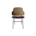 The Penguin Dining Chair Upholstered Seat, Natural Oak/dakar 0329