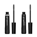 L’Oréal Paris - Mascara Volume et Longueur +5mm - Sans Paquet - Infusé aux Céramides - Telescopic Lift - Noir + Extra Black - Lot de 2