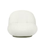 Gubi - Pacha Outdoor Lounge Chair - Fully Upholstered, Swivel, PG. D Dedar, Chevron Special outdoor Ivory 002 - Matstolar utomhus - Pierre Paulin - Beige - Plast