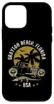 Coque pour iPhone 12 mini Grayton Beach Florida Sunset Hotrod Design rétro vieilli