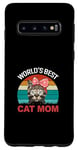 Coque pour Galaxy S10 La meilleure maman pour chats du monde