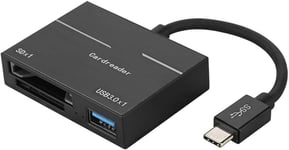 Lecteur de Carte USB C XQD, Adaptateur Convertisseur de Type C vers USB 3.0, Lecteur de Carte de Lecture Haute Vitesse Prenant en la Carte Mémoire XQD, Compatible pour Windows