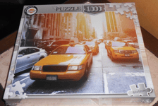 puzzle 1000 pièces NEW YORK TAXIS JAUNES, sous blister