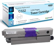 Noir Compatible Cartouche De Toner Pour Oki C332 C332Dn C332Dnw Mc363 Mc363Dn Mc363Dnw Imprimante Haut Rendement 3500 Pages[DYJ074212]