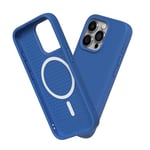 RhinoShield Coque Compatible avec [iPhone 15 Pro] | SolidSuit Compatible avec Magsafe - Coque Fine avec Technologie d'absorption des Chocs et Finition Premium Mate - Bleu Cobalt