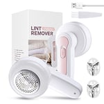 Rasoir anti-peluches, brosse anti-peluches pour vêtements, rasoir en tissu rechargeable avec 2 têtes de rasage, rasoir anti-peluches puissant pour vêtements