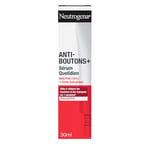 Neutrogena | Sérum Quotidien Anti-Boutons + AHA/PHA (10%) + Acide Salicylique (30 ml) – Soin visage anti-boutons non comédogène et non gras – Sérum visage pour peaux à tendance acnéique sans parfum