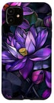 iPhone 11 Purple Lotus Flowers Beautiful Floral Flower Case