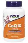 NOW Foods - CoQ10 with Lecithin & Vitamin E, 400mg - 60 softgels