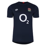 Umbro Mens England Rugby Top 2023 2024 Adults Sport Training Navy/Scarlet M