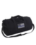 Rothco Axelremsväska / Duffle Bag - ' Thin Blue Line' (Svart, One Size) Size Svart