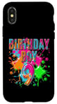 Coque pour iPhone X/XS Neuf 9 ans 9e anniversaire Joyeux anniversaire garçon 9 ans