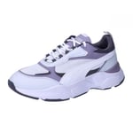 PUMA Women's Cassia Sneaker, Silver Mist White-Galactic Gray-Pale Plum Silver, 9 UK