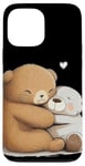 Coque pour iPhone 13 Pro Max Adorable câlin en peluche pour les amoureux des ours en peluche et des animaux en peluche