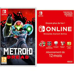 Metroid Dread (Nintendo Switch) + Switch Online - Abonnement 12 Mois (Code de téléchargement)